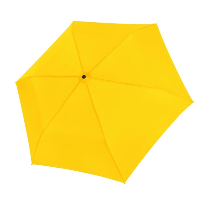Doppler Zero 99 Lightweight Polyester Pocket Umbrella (Shiny Yellow)